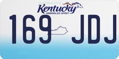 KY license plate 169JDJ