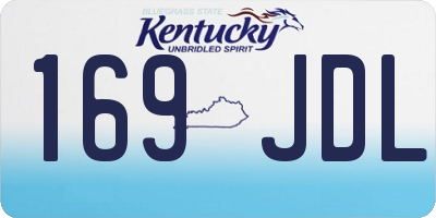KY license plate 169JDL