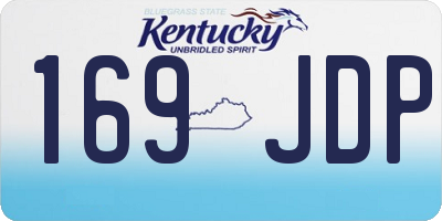 KY license plate 169JDP