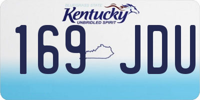 KY license plate 169JDU