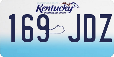 KY license plate 169JDZ