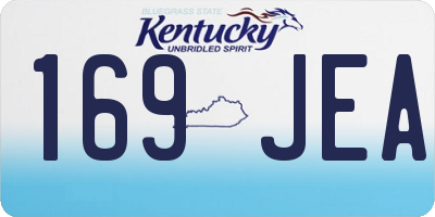 KY license plate 169JEA