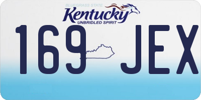 KY license plate 169JEX