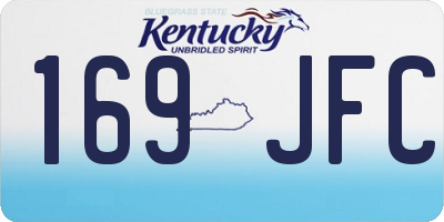 KY license plate 169JFC