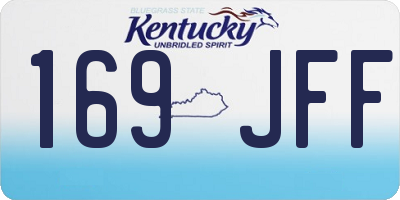 KY license plate 169JFF