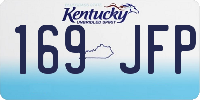 KY license plate 169JFP