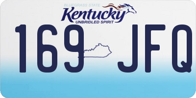 KY license plate 169JFQ