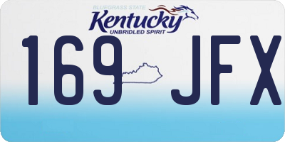 KY license plate 169JFX