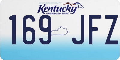 KY license plate 169JFZ