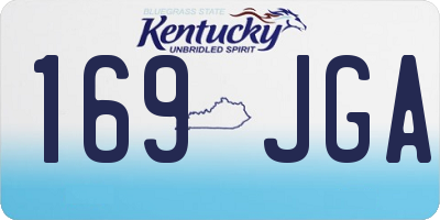 KY license plate 169JGA