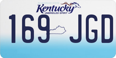 KY license plate 169JGD