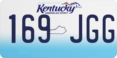 KY license plate 169JGG
