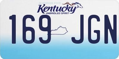 KY license plate 169JGN