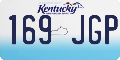 KY license plate 169JGP