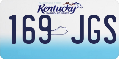 KY license plate 169JGS