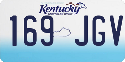 KY license plate 169JGV