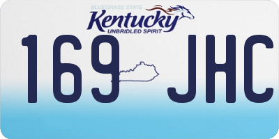 KY license plate 169JHC