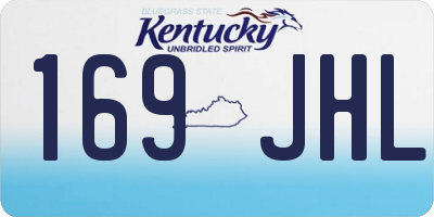 KY license plate 169JHL