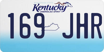 KY license plate 169JHR