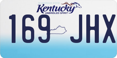KY license plate 169JHX