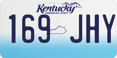 KY license plate 169JHY