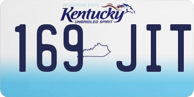 KY license plate 169JIT