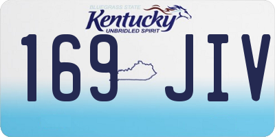 KY license plate 169JIV