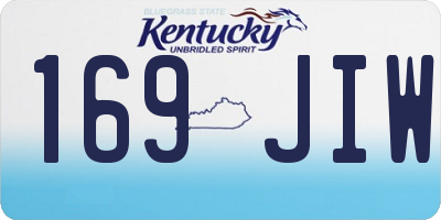 KY license plate 169JIW