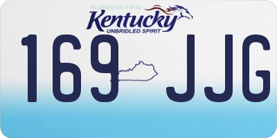 KY license plate 169JJG