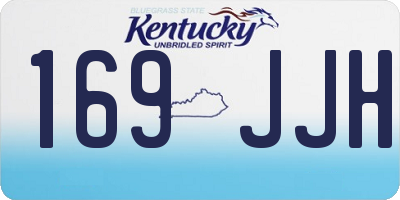 KY license plate 169JJH