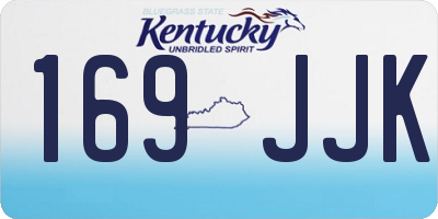 KY license plate 169JJK