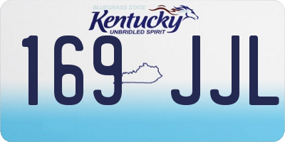 KY license plate 169JJL