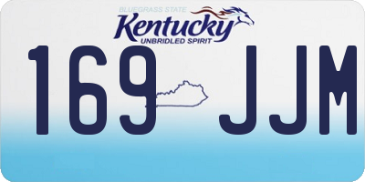 KY license plate 169JJM