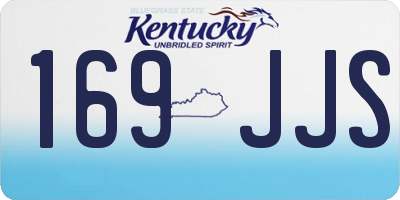 KY license plate 169JJS