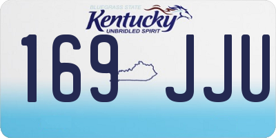 KY license plate 169JJU