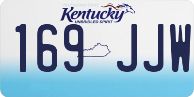KY license plate 169JJW