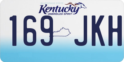 KY license plate 169JKH