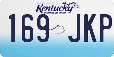 KY license plate 169JKP