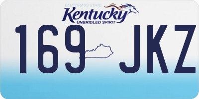 KY license plate 169JKZ