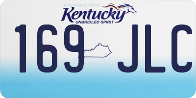 KY license plate 169JLC