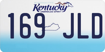 KY license plate 169JLD