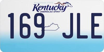 KY license plate 169JLE