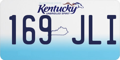 KY license plate 169JLI