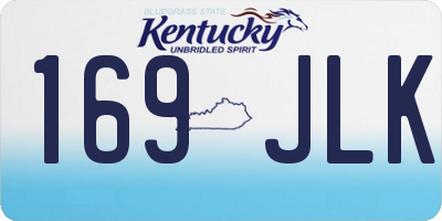 KY license plate 169JLK