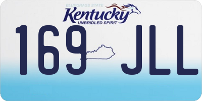 KY license plate 169JLL