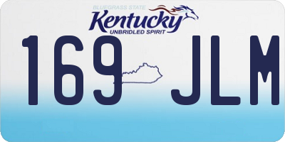 KY license plate 169JLM