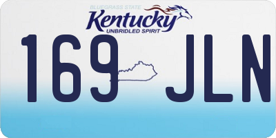 KY license plate 169JLN