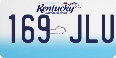 KY license plate 169JLU