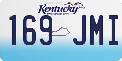 KY license plate 169JMI