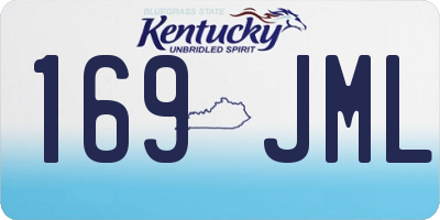 KY license plate 169JML